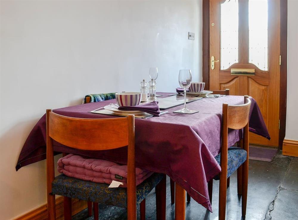 Modest dining area at View Cottage in Settle, North Yorkshire