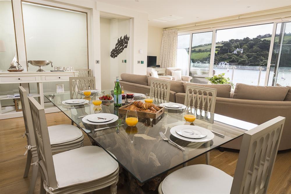 Beautiful open plan living, dining and kitchen areas at Villa 1, Estura in , Salcombe