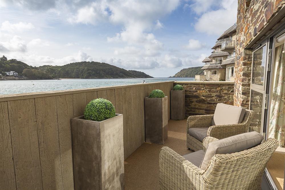 Private terrace at Villa 1, Estura in , Salcombe