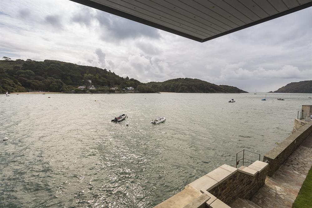 Views from the en suite master bedroom out to sea at Villa 1, Estura in , Salcombe