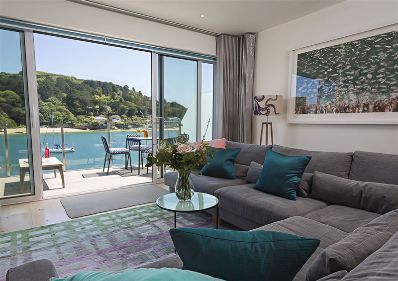 Enjoy the living room at Villa 8, Estura, Salcombe