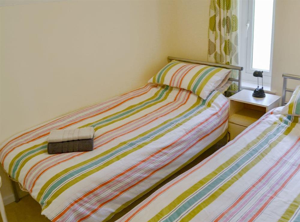 Twin bedroom at Villa 9 in Cromer, Norfolk