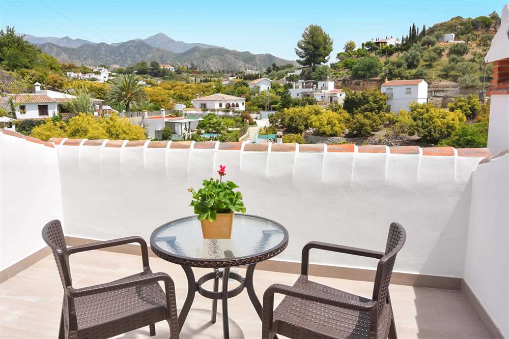 Balcony, view at Villa Aurorita, Nerja, Andalucia