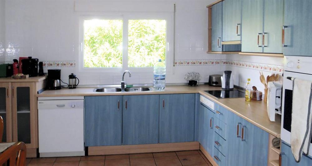 The kitchen at Villa Bentley, Javea, Costa Blanca