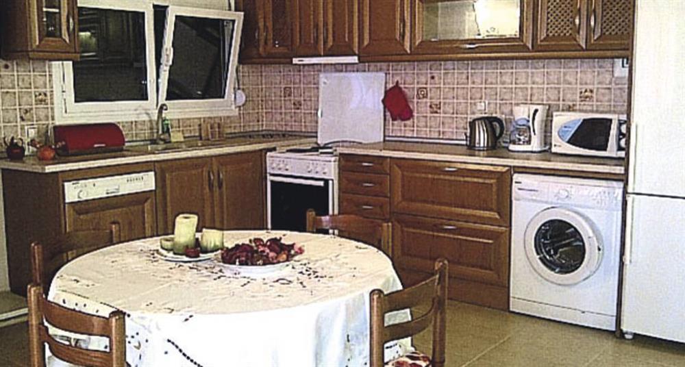 The kitchen at Villa Calithea, Loggos, Paxos