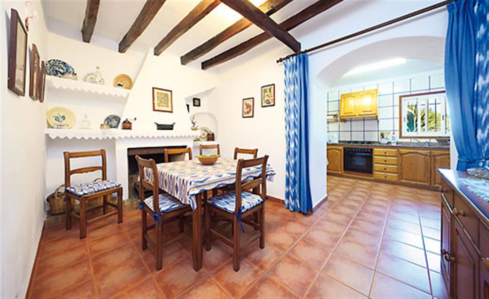 Dining room at Villa Can de Lausina, Pollensa Mallorca, Spain