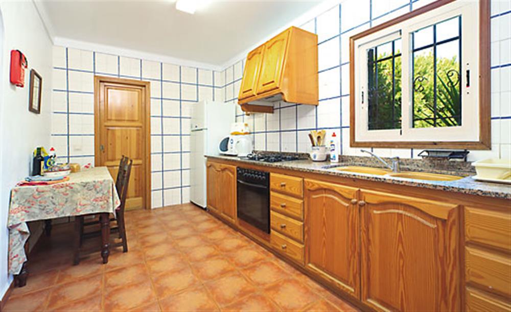 The kitchen at Villa Can de Lausina, Pollensa Mallorca, Spain
