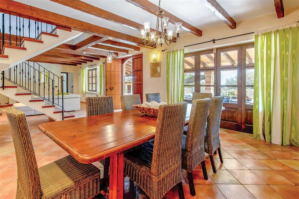 Dining room at Villa Can Gallardo, Pollensa, Mallorca