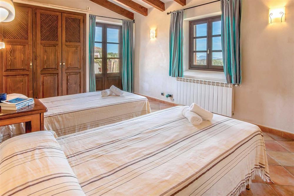 Twin bedroom at Villa Can Gallardo, Pollensa, Mallorca