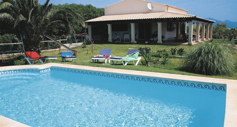 Swimming pool at Villa Can Moscard, Pollensa, Majorca