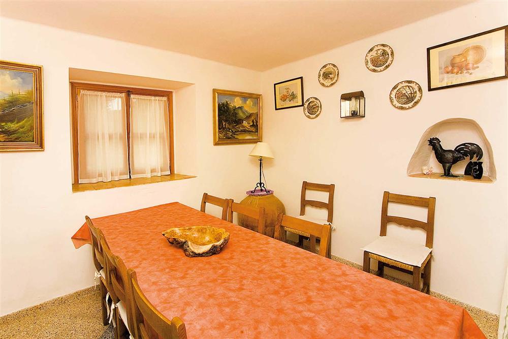Dining room at Villa Can Reus, Pollensa Mallorca, Spain