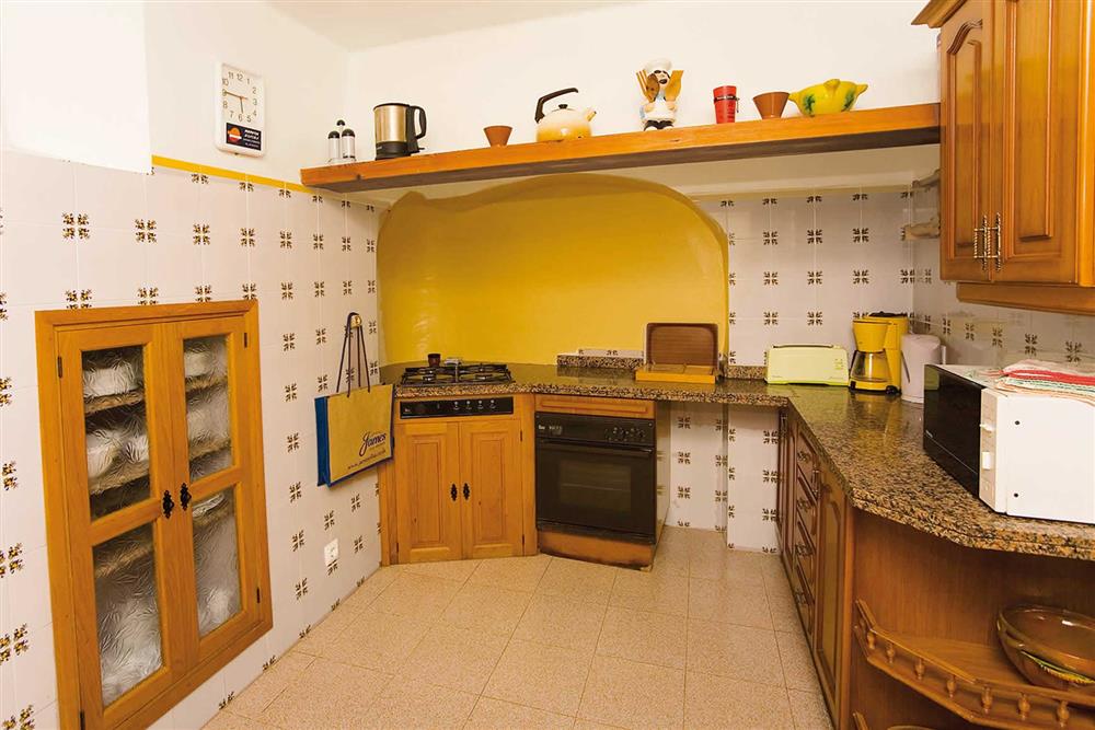 The kitchen at Villa Can Reus, Pollensa Mallorca, Spain
