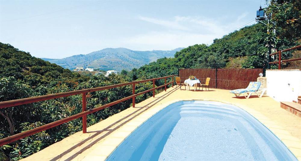 Pool and views at Villa Casa Cica, Frigiliana, Costa Del Sol