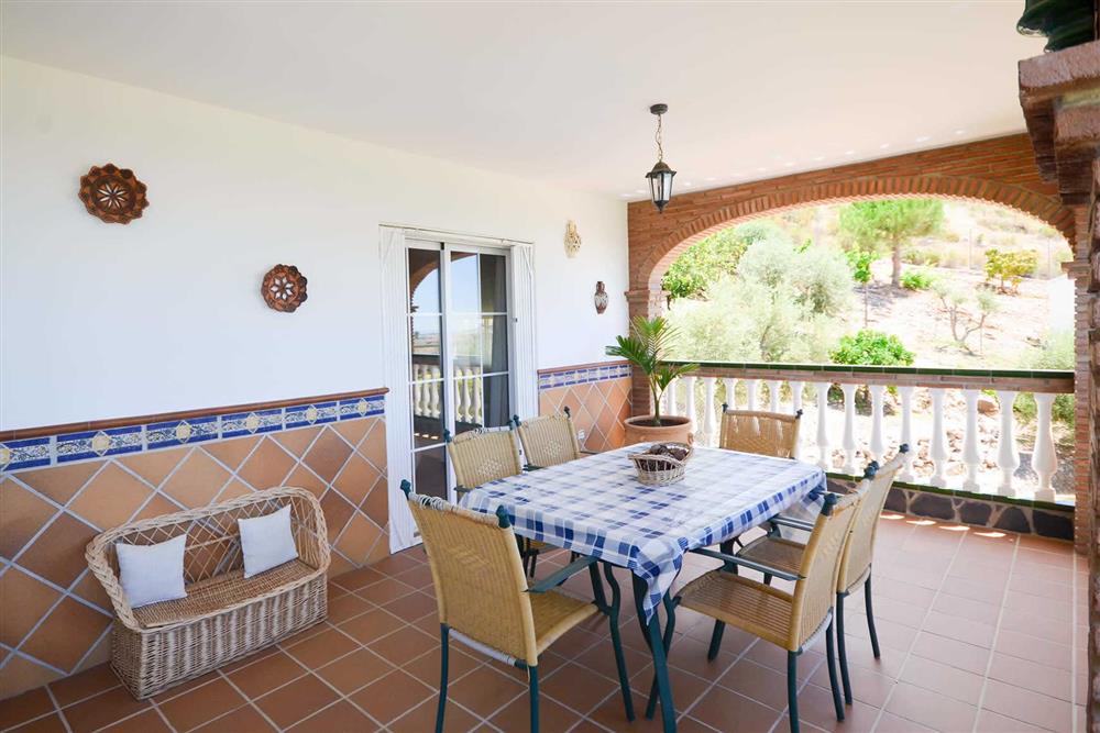 Covered terrace, seating area at Villa Casa Dalia, Nerja, Andalucia
