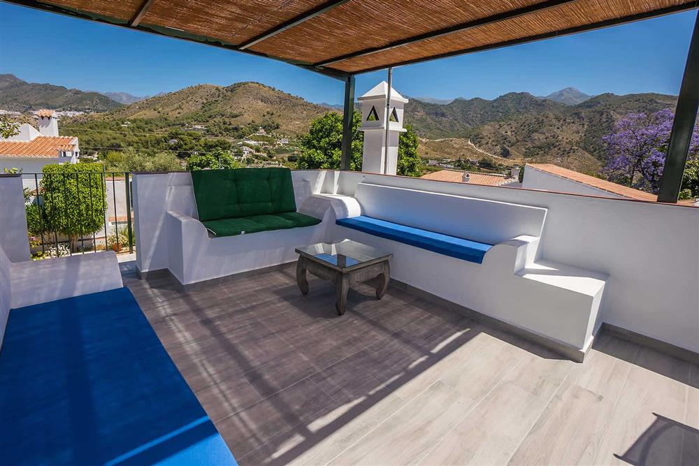 Seating area, view at Villa Casa Linda, Nerja, Andalucia