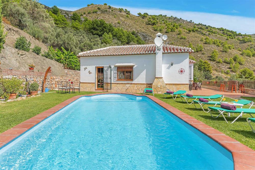 Pool, villa exterior, villa with pool at Villa Casa Maria, Frigiliana, Andalucia