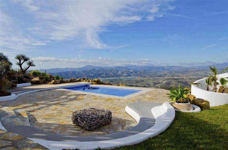 Swimming pool and garden at Villa Chepita, Andalucia, Spain