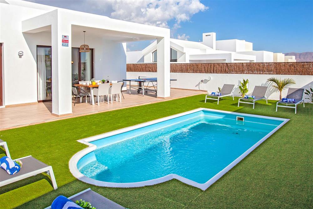 Swimming pool at Villa Cindy, Playa Blanca, Lanzarote