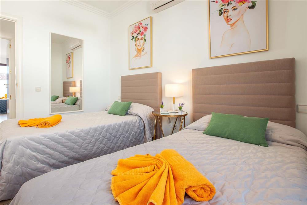Twin bedroom at Villa Cindy, Playa Blanca, Lanzarote
