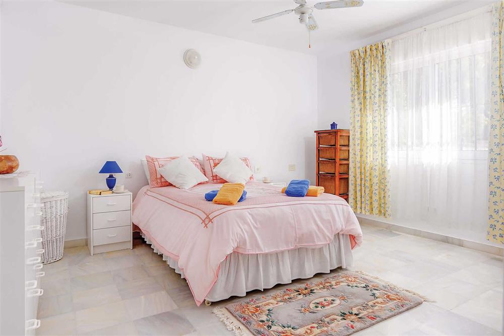 Double bedroom at Villa Cipreses, Frigiliana, Andalucia