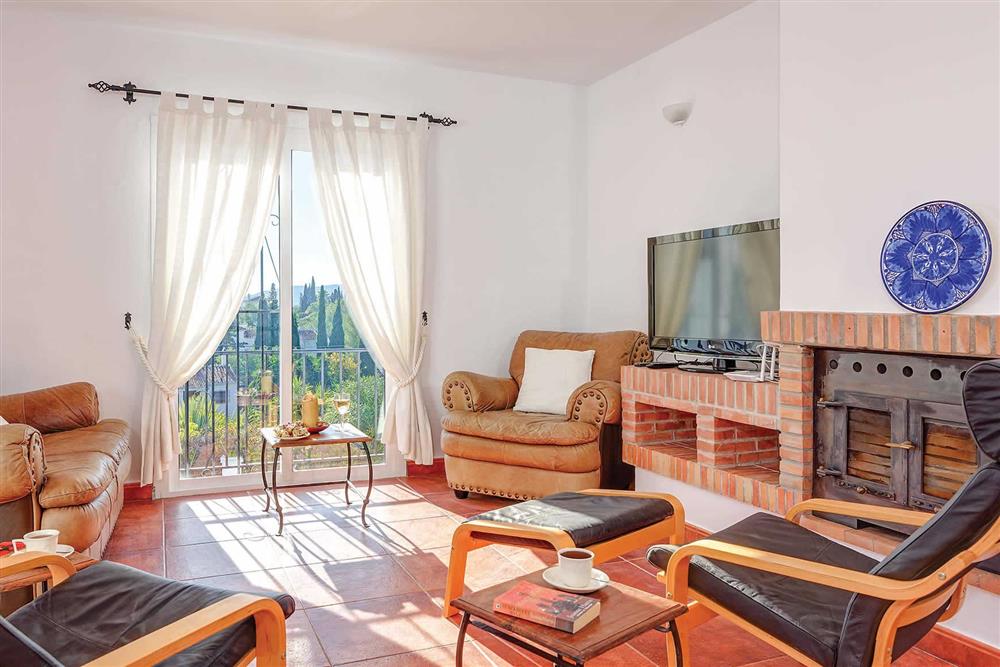 Lounge at Villa Cipreses, Frigiliana, Andalucia
