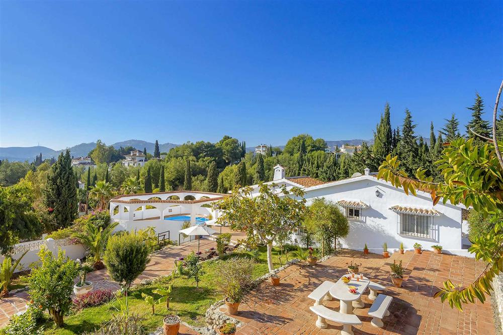 Villa exterior, view at Villa Cipreses, Frigiliana, Andalucia
