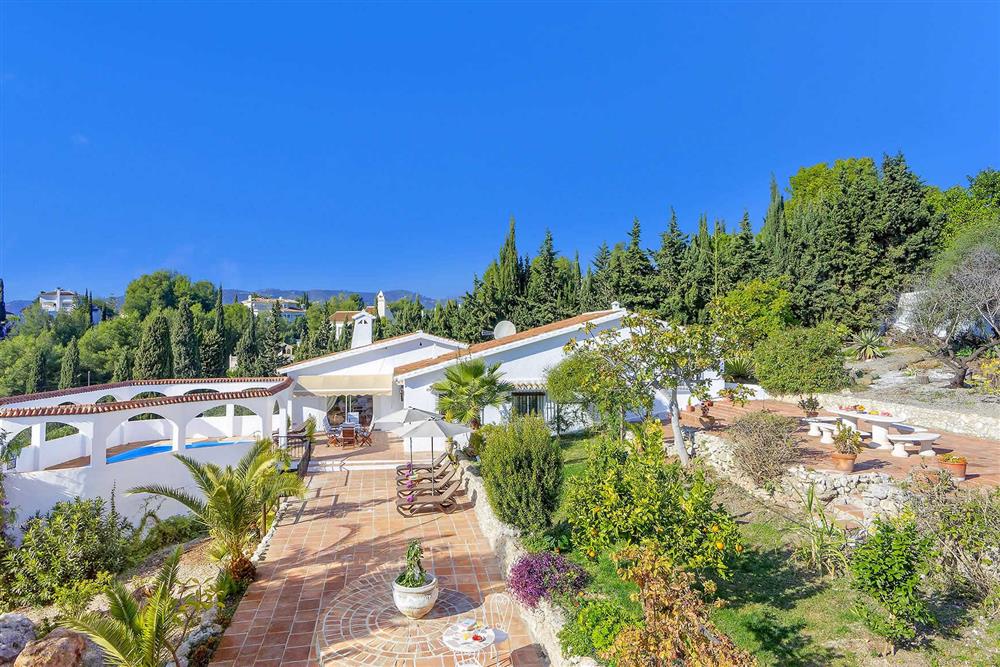 Villa exterior at Villa Cipreses, Frigiliana, Andalucia