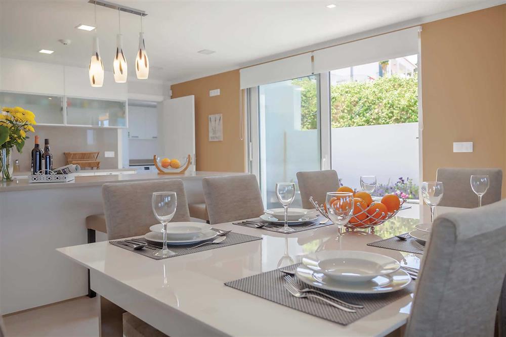 Dining room, kitchen at Villa Clementina, Funchal, Madeira
