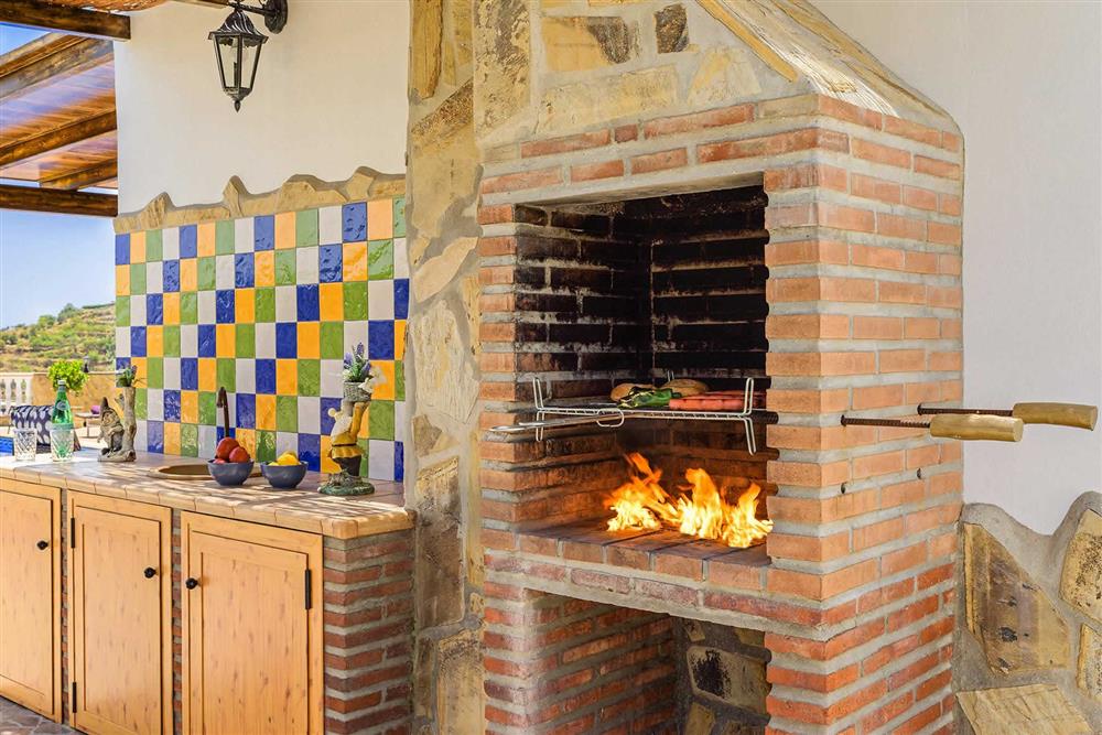Barbecue at Villa Cortijo Herrero, Frigiliana, Andalucia