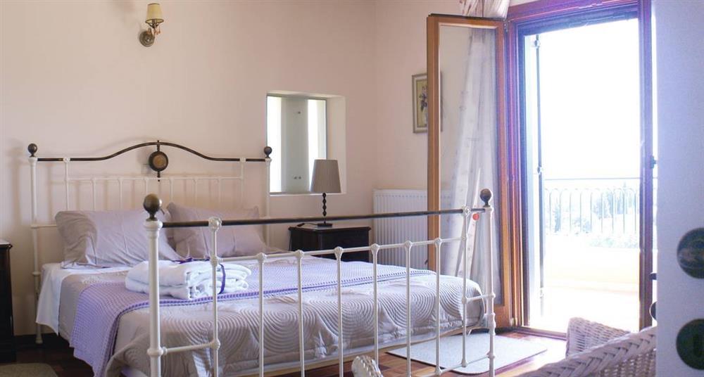 Double bedroom at Villa De Bono, Gouvia, Corfu