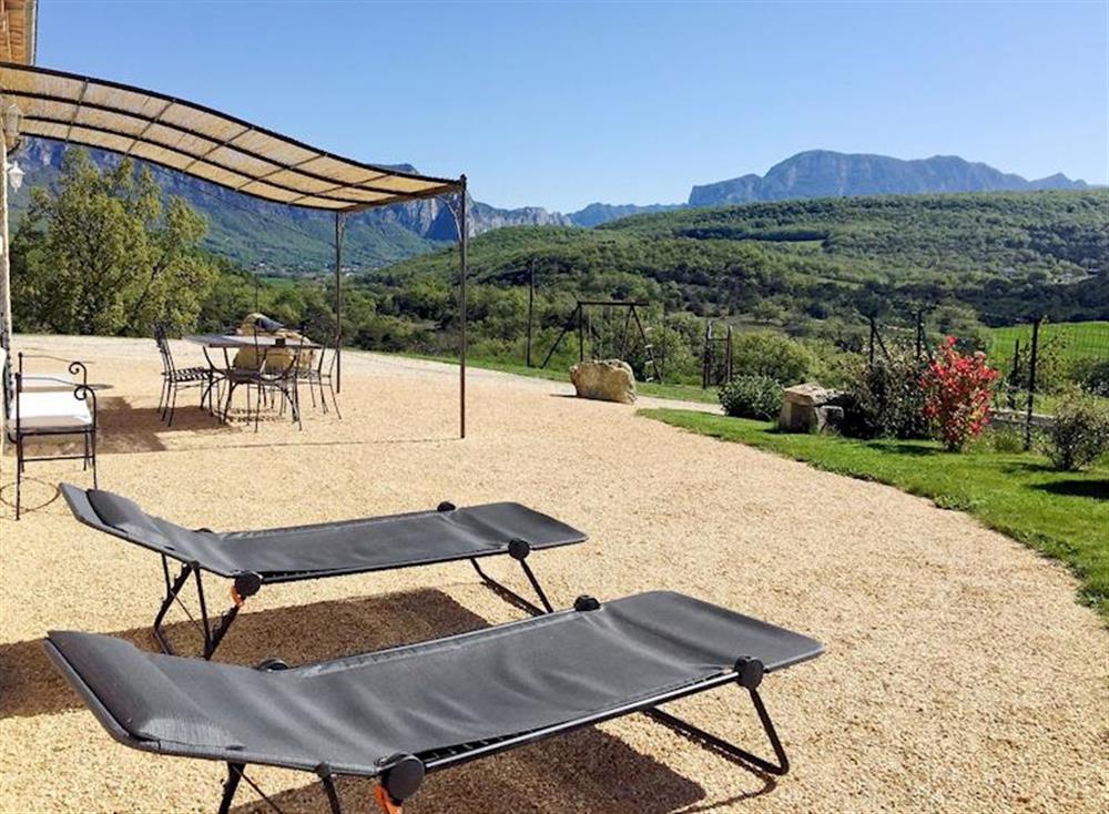 Sitting-out-area at Villa Drome in Soyans, Drôme, France