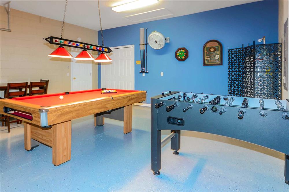 Games room, pool table, foosball at Villa Eagle, Disney Area and Kissimmee, Orlando - Florida