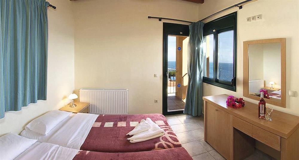 Twin bedroom at Villa Electra, Skala, Kefalonia