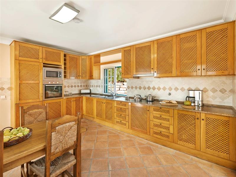 The kitchen at Villa Gomes, Eastern Algarve, Portugal