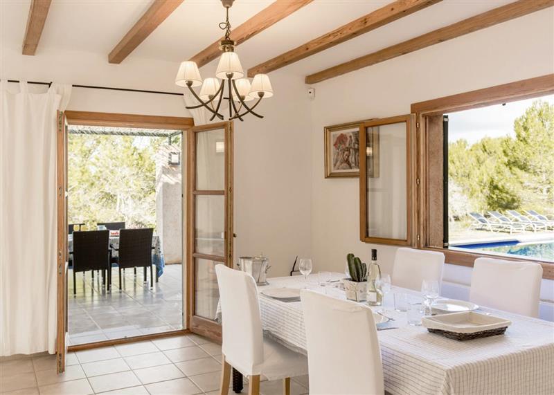 Dining room at Villa Hortensia, Arta, Spain