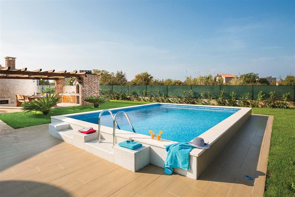 Swimming pool and garden at Villa Kazun, Fazana, Istria