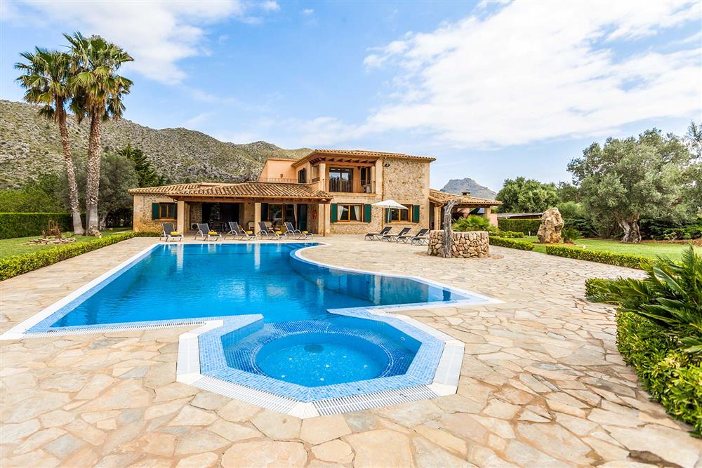 Villa exterior, pool (photo 2) at Villa Les Oliveres, Puerto Pollensa, Mallorca