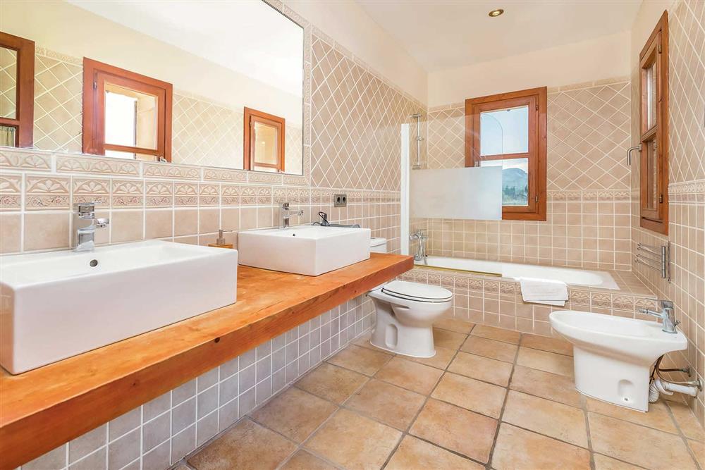 Bathroom at Villa Les Roques de can Guixe, Pollensa, Mallorca