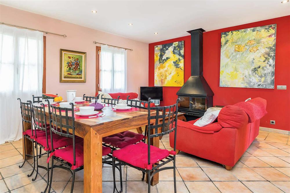 Dining room, lounge at Villa Les Roques de can Guixe, Pollensa, Mallorca