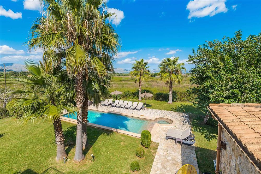 Pool, view at Villa Les Roques de can Guixe, Pollensa, Mallorca