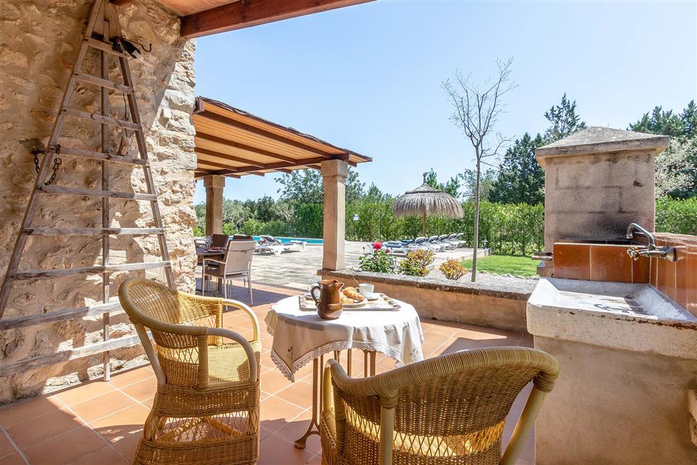 Alfresco dining, barbecue, pool at Villa Marina Alto, Pollensa, Mallorca
