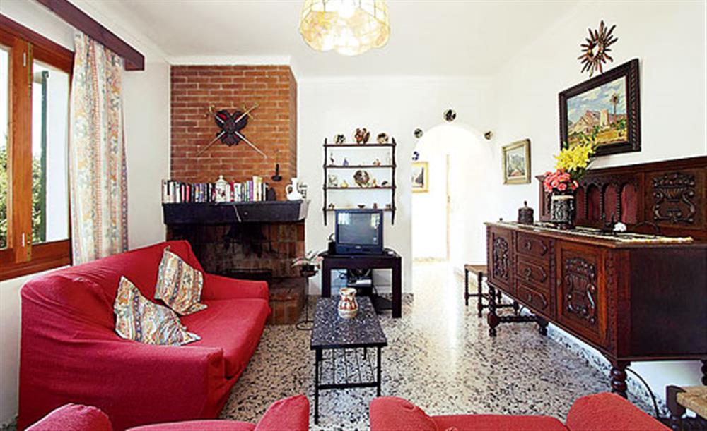 Living room at Villa Oliver, Pollensa, Mallorca