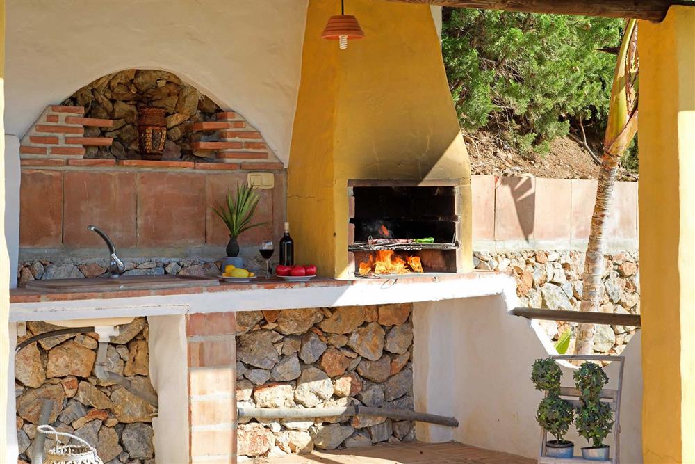 Barbecue at Villa Paraiso, Frigiliana, Andalucia