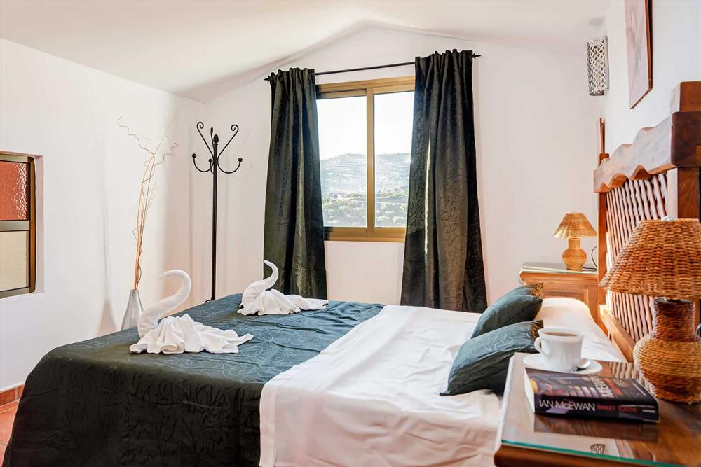Double bedroom at Villa Paraiso, Frigiliana, Andalucia