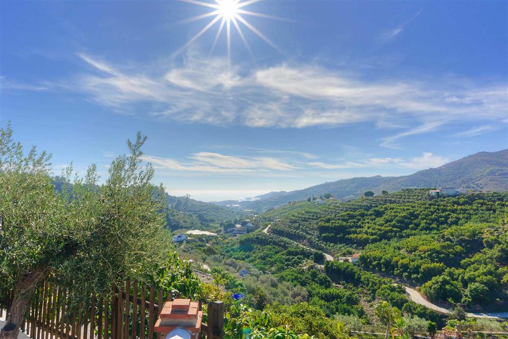 View at Villa Paraiso, Frigiliana, Andalucia