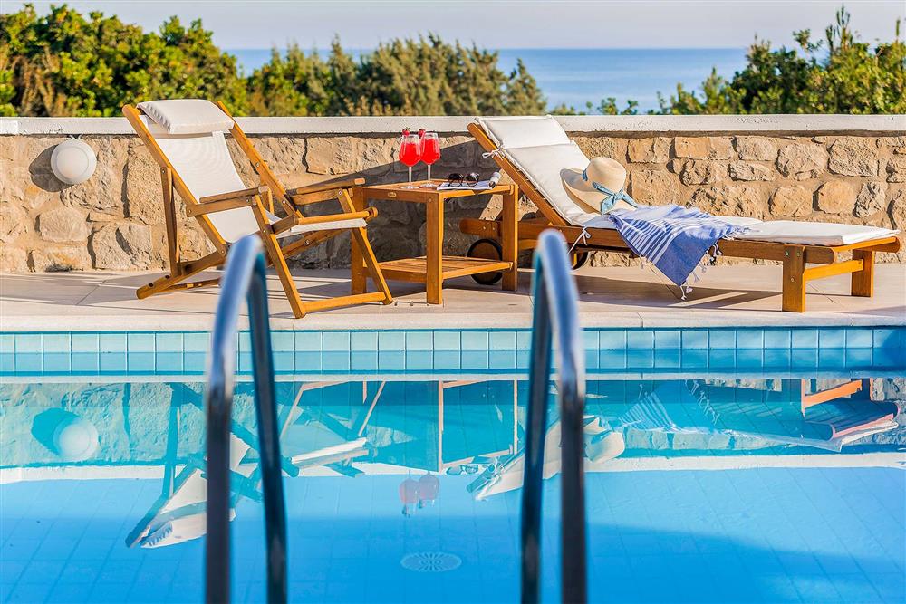 Pool, sea view at Villa Sea La Vie, Kiotari, Rhodes