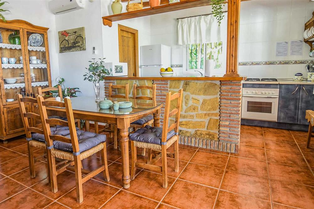 Dining room at Villa Serymar, Nerja, Andalucia