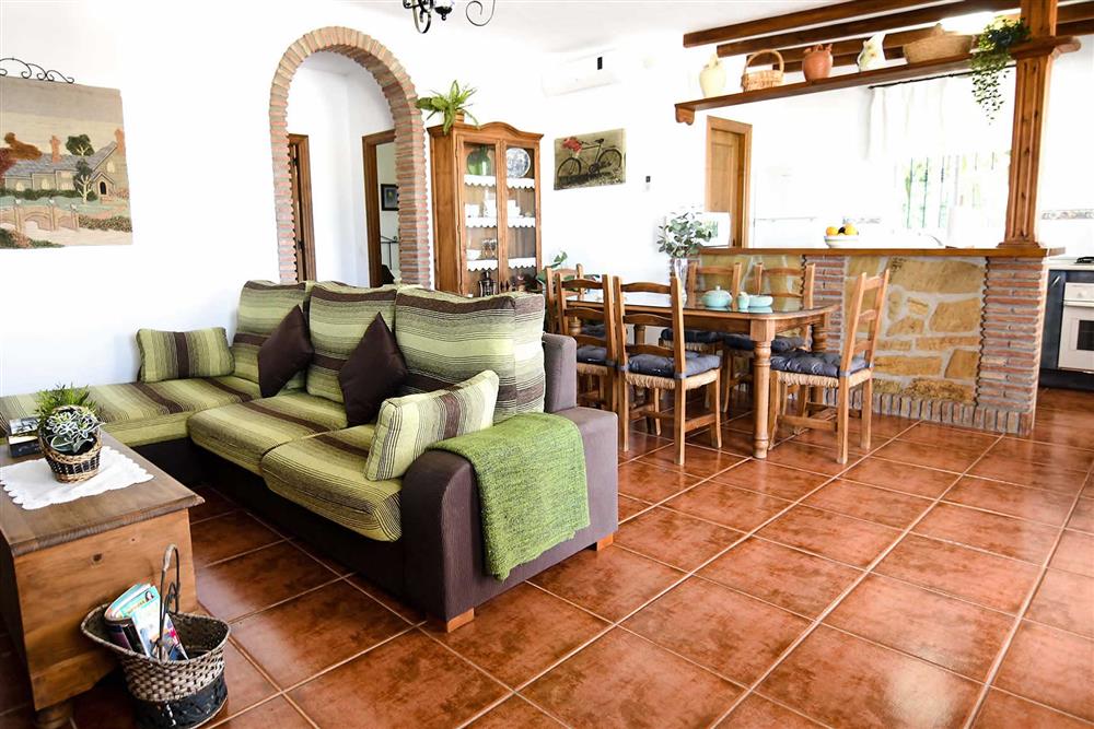 Lounge, dining room at Villa Serymar, Nerja, Andalucia