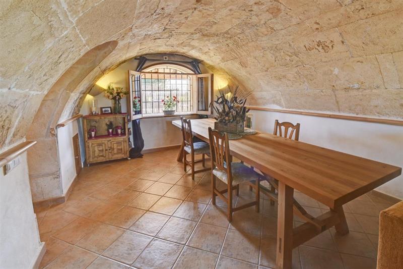 Dining room at Villa Ses Covetes, Cala dOr, Spain
