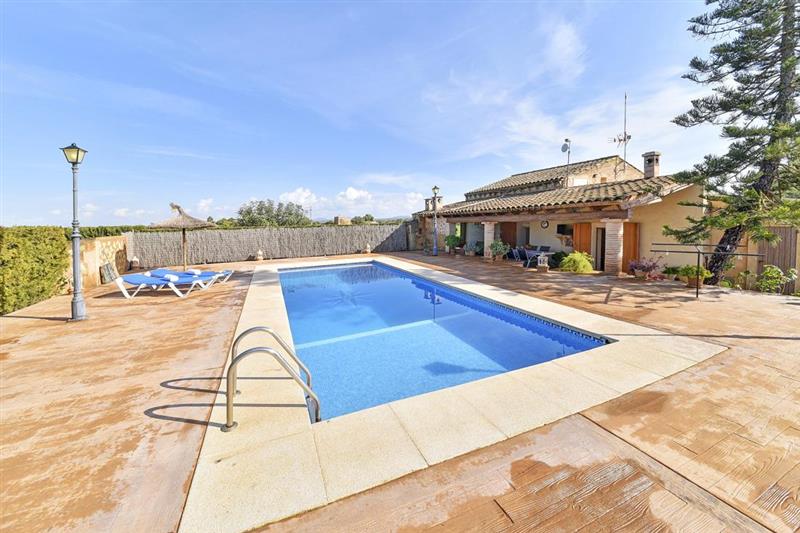 Swimming pool at Villa Ses Covetes, Cala dOr, Spain